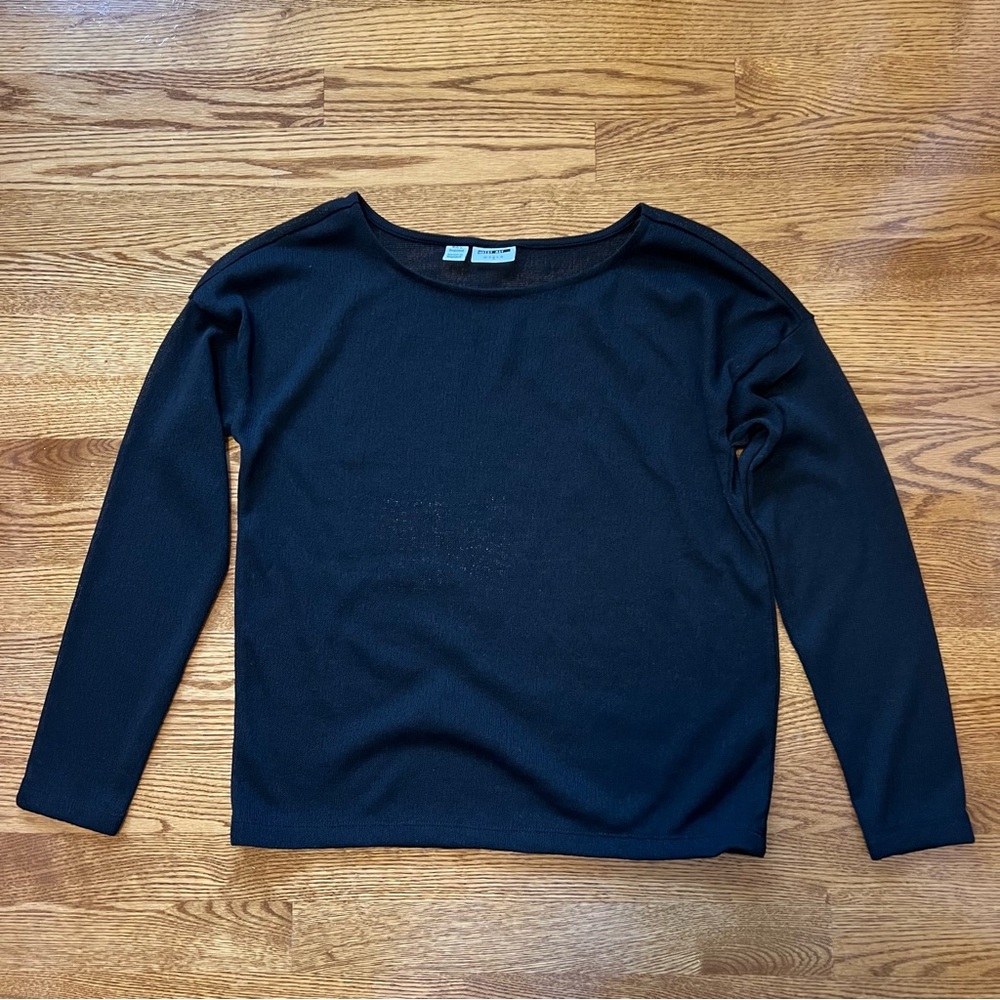 Noisy May Sheer Black Sweater
